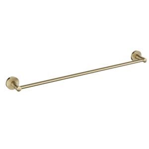 Elie 24-Inch Bathroom Towel Bar Rack in Brushed Gold